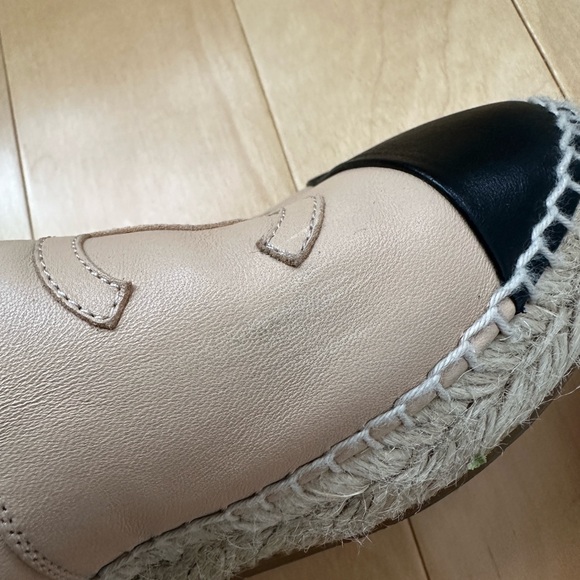 Chanel espadrilles beige & black size 35 (fits 6) - Picture 5 of 7